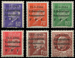 ** TIMBRES DE LIBERATION - ANNEMASSE 20/30 : La Série T II, Chiffres Maigres, TB - Liberation