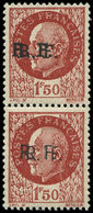 ** TIMBRES DE LIBERATION - BORDEAUX 6f : 1f50 Brun-rouge, DOUBLE Surcharge T I Et II Se Tenant, TB. Br - Liberation