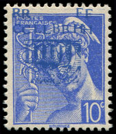 ** TIMBRES DE LIBERATION - DECAZEVILLE 1a : 10c. Outremer, DOUBLE Surcharge T II, TB, Signé Mayer - Liberation