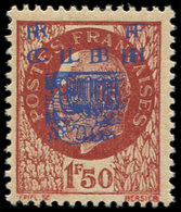 ** TIMBRES DE LIBERATION - DECAZEVILLE 6a : 1f50 Brun-rouge, DOUBLE Surch. T I, TB, Signé Mayer - Liberation