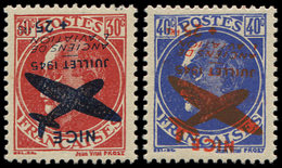 ** TIMBRES DE LIBERATION - NICE 13/14 : 30c. Rouge Et 40c. Outremer, Surcharge RENVERSEE, TB - Liberation