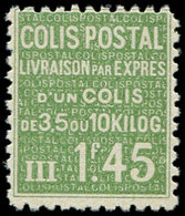 ** COLIS POSTAUX  (N° Et Cote Maury) - 95   1f45 Vert, TB, Yvert N°99 - Mint/Hinged