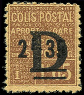 * COLIS POSTAUX  (N° Et Cote Maury) - 126  2f35 Sur 1f65 Brun Sur Jaune, Surchargé D, TB, Yvert N°131 - Mint/Hinged