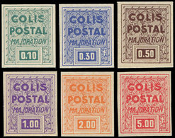 ** COLIS POSTAUX  (N° Et Cote Maury) - 165A/F La Série NON DENTELEE, TB, Yvert N°186M/R - Mint/Hinged