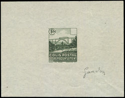 COLIS POSTAUX  (N° Et Cote Maury) - Remboursement, épreuve D'artiste En Vert-olive, Signée Gandon, TB - Mint/Hinged