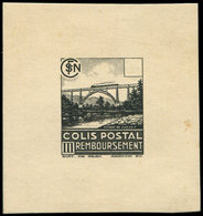 COLIS POSTAUX  (N° Et Cote Maury) - Viaduc De Garabit, épreuve D'artiste En Noir SANS La Valeur, TB - Mint/Hinged