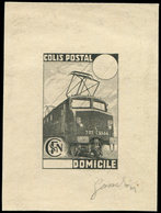 COLIS POSTAUX  (N° Et Cote Maury) - 219  Domicile, épreuve D'artiste En Noir Sans Faciale Ni Poids, Signée Gandon, TB - Mint/Hinged