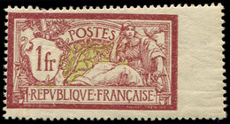 * Collection Au Type Merson - 121   1f. Lie De Vin Et Olive, Variété De PIQUAGE Format Plus Grand D'un Tiers, TB - 1900-27 Merson