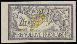 (*) Collection Au Type Merson - 122   2f. Violet Et Jaune, NON DENTELE De Feuille De Référence, Petit Bdf, TB - 1900-27 Merson