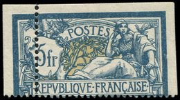 * Collection Au Type Merson - 123   5f. Bleu Et Olive, Variété De PIQUAGE, TB - 1900-27 Merson