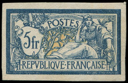 (*) Collection Au Type Merson - 123   5f. Bleu Et Chamois, NON DENTELE De Feuille De Référence, TB - 1900-27 Merson