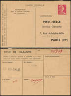 Let ENTIERS POSTAUX - Muller, 15f. Rose, CP TSC N°B4b, PIED-SELLE, TB - Altri & Non Classificati