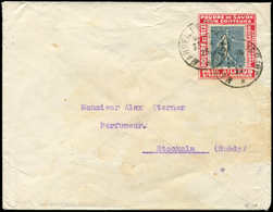 Let LETTRES DU XXe SIECLE - N°161 Obl. S. Porte-timbre PAUL AILLOUD-SAVON Marseille 1923, TB - Cartas & Documentos