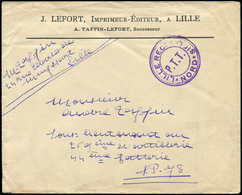 Let Guerre 1914/1918 - Cachet LILLE RECONQUIS/PTT/NORD Sur Env., TB - 1. Weltkrieg 1914-1918