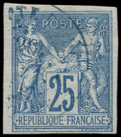 Colonies Générales - 35   25c. Bleu, Oblitéré, TB. J - Autres & Non Classés