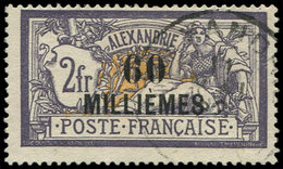 ALEXANDRIE 59 : 60m. Sur 2f. Violet Et Jaune, Obl., TB. Br - Autres & Non Classés