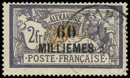 ALEXANDRIE 59 : 60m. Sur 2f. Violet Et Jaune, Obl., TB. Br - Other & Unclassified