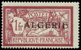 * ALGERIE 29a : 1f. Lie De Vin, SANS Teinte De Fond, TB. Br - Lettres & Documents