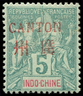 * CANTON 4 : 5c. Vert, Bon Centrage, TB. C - Other & Unclassified