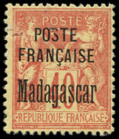 * MADAGASCAR 18 : 40c. Rouge-orange, TB - Other & Unclassified