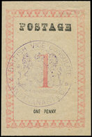 (*) MADAGASCAR Courrier Consulaire Britannique 21 : 1p. Rose-rouge, Cachet Violet, TB - Other & Unclassified