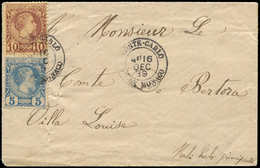 Let MONACO 3 Et 4 : 5c. Et 10c. Obl. Càd MONTE-CARLO 16/12/89 S. Env. Locale, TB - ...-1885 Prephilately