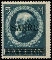 * SARRE 30 : 5m. Bleu, TB. J - Unused Stamps