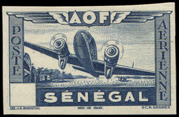 (*) SENEGAL PA Type C De 1942, Essai En Bleu NON DENTELE Sans Faciale, TB - Other & Unclassified