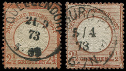 EMPIRE 18a : 2 1/2g. Brun-lilas + N°18 Obl., TB - Unused Stamps