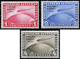 * EMPIRE PA 40/42 : Surchargés POLAR-FAHRT 1931, TB - Poste Aérienne & Zeppelin