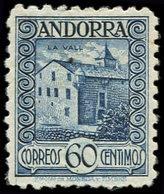 * ANDORRE ESPAGNOL 40 : 60c. Bleu, Dentelé 10, TB - Altri & Non Classificati