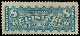 * CANADA Timbres Pour Lettres Chargées 3 : 8c. Bleu, TB. Br - Einschreibemarken