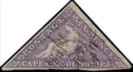 CAP DE BONNE-ESPERANCE 5 : 6p. Lilas, Obl., TB. C - Kap Der Guten Hoffnung (1853-1904)