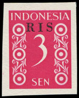 (*) INDONESIE 5 : 3s. Rouge, RIS 1950, Case 62 Avec Certif., TB, Cote Zonnebloem - Indonesia