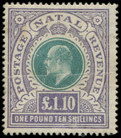 * NATAL 73 : 1,10£. Violet Et Vert, TB - Natal (1857-1909)