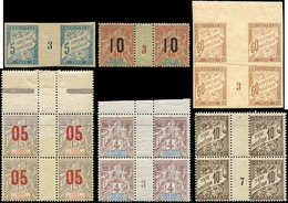 ** Colonies, Lot De 6 Mill. Des Colonies, Dont 4 En Blocs De 4, TB - Colecciones (en álbumes)