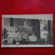 CARTE PHOTO LIEU A IDENTIFIER INTERIEURE EGLISE - Da Identificare