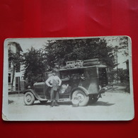 CARTE PHOTO LIEU A IDENTIFIER METIER EPICERIE AMBULANTE AUTOMOBILE - Da Identificare