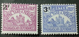 France (ex-colonies & Protectorats) > Madagascar  >   N° 18/19* Timbres-taxe - Impuestos