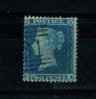 Ref 1334 - GB Stamps - 1857 QV 2d Blue SG 35 - Used Stamp - Oblitérés