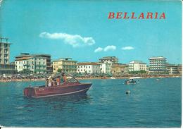 Bellaria (Rimini) Hotels E Spiaggia Visti Dal Mare E Motoscafo, Hotels And The Beach Seen From The Sea - Rimini