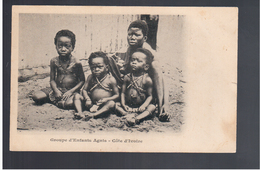 Cote D'Ivoire Groupe D'Enfants Agnis Ca 1905 Old Postcard - Côte-d'Ivoire