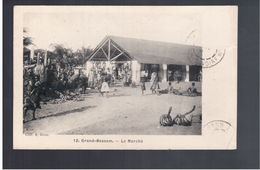 Cote D'Ivoire Grand- Bassam- Le Marché Ca 1910 Old Postcard - Côte-d'Ivoire