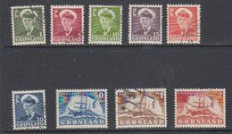 Greenland 1950/1953 Definitives 9v Used (46125D) - Used Stamps