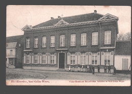 Sint-Gillis-Waas - Het Klooster - Uitgave Cesar Rombaut-Heyndrickx, Schilder - 1907 - Geanimeerd - Sint-Gillis-Waas