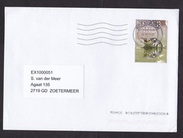 Netherlands: Cover, 2018, 1 Stamp, Snake, Reptile, Swimming In Water (traces Of Use) - Lettres & Documents