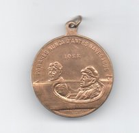 Medal, Portugal / Brasil 1922 Air Crossing, Gago Coutinho & Sacadura Cabral  (2 Scans) - Avions