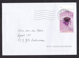 Netherlands: Cover, 2019, 1 Stamp + Tab, Pyjamas Bug, Beetle, Insect (traces Of Use) - Covers & Documents