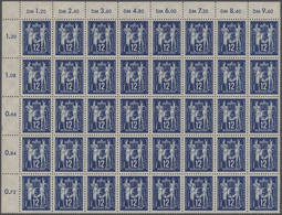 Nachlässe: DEUTSCHLAND-PARTIE - Gehaltvoller Posten In Einer Bogenmappe Mit Meist Bogen/-teilen, Dab - Lots & Kiloware (mixtures) - Min. 1000 Stamps