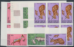 Afar Und Issa: 1973, Wildlife, 30fr. Gemsbok, 50fr. Salt's Dik-dik And 66fr. Caracal, 13 Imperforate - Sonstige & Ohne Zuordnung